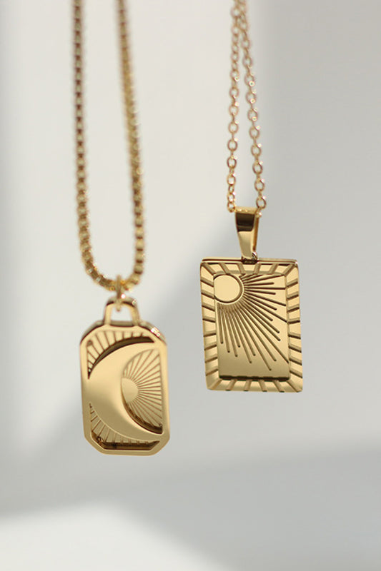 Moon & Sun 18K Gold-Plated Necklace