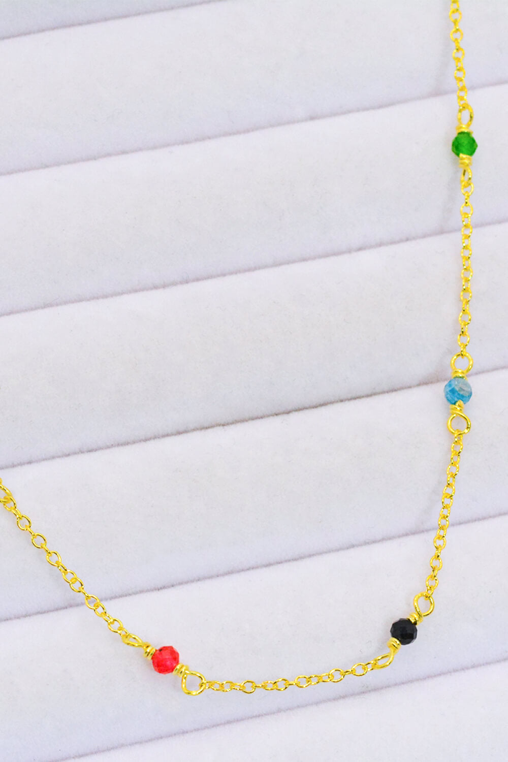 Multicolored Crystal Bead Necklace