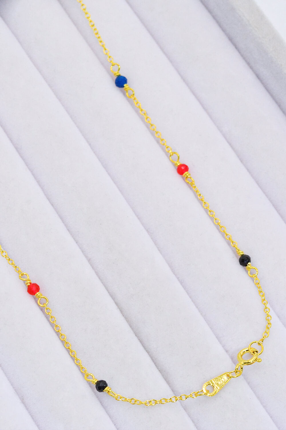 Multicolored Crystal Bead Necklace