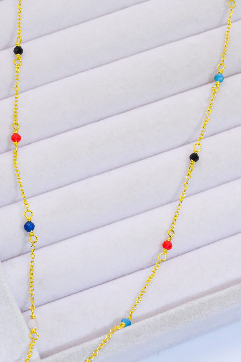 Multicolored Crystal Bead Necklace